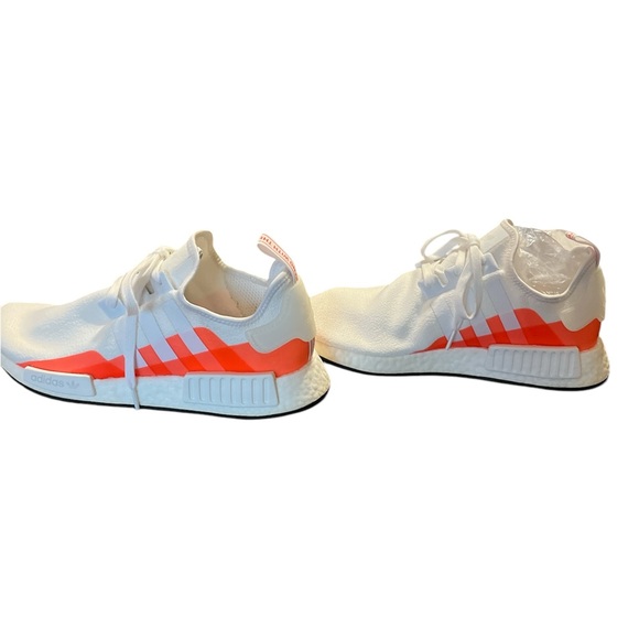Adidas Originals NMD_R1 White Solar Orange Size 12.5 - Picture 4 of 11